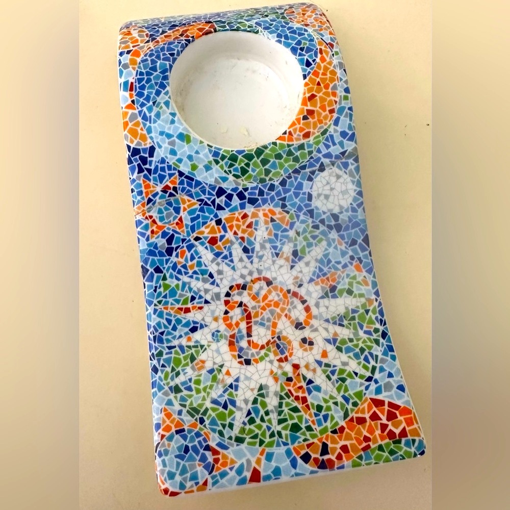 ANTONIO GAUDI ART TRENCADIS BARCELONA SPAIN DESIGNER TEALIGHT CANDLE HOLDER